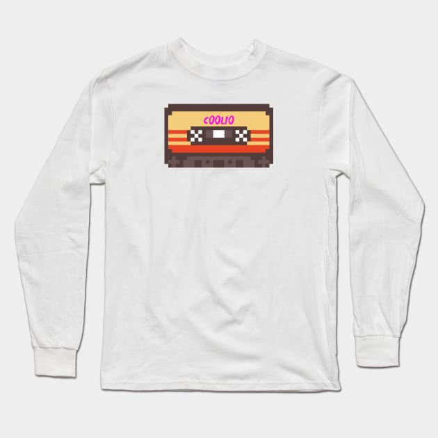 Coolio 8bit cassette Long Sleeve T-Shirt by terilittleberids